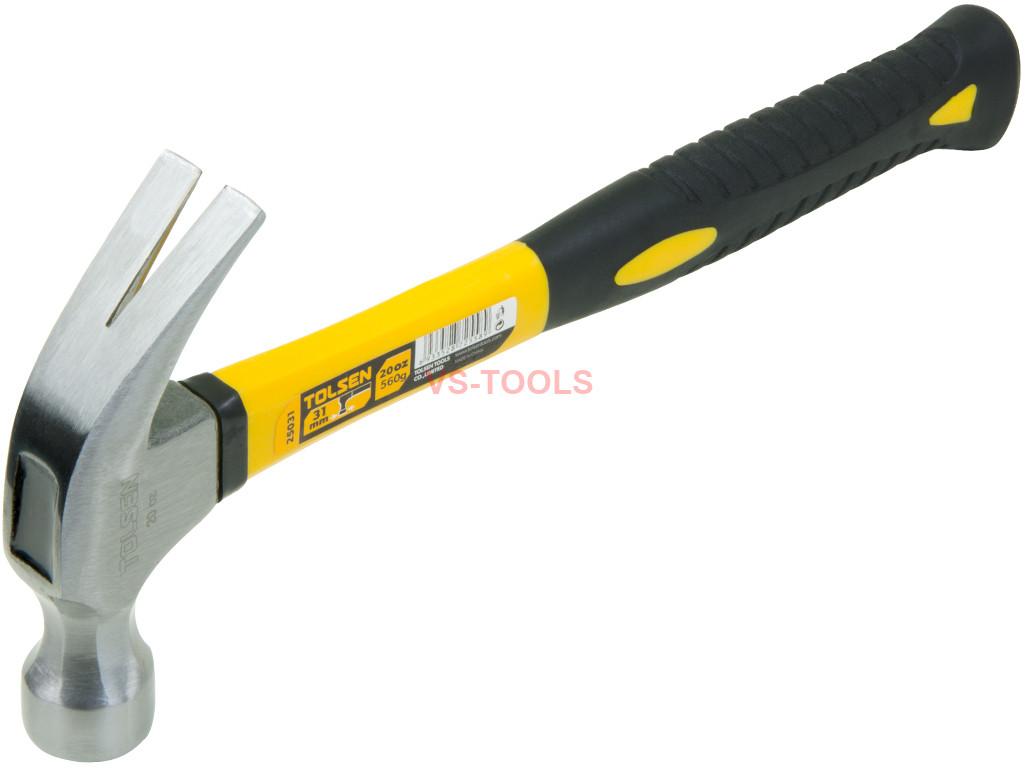 20oz 560g Claw Hammer Lightweight Fiberglass Smooth Face Nail Puller